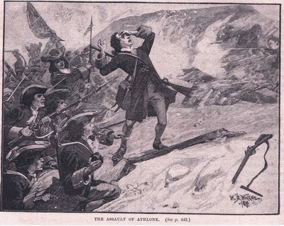 De aanval op Athlone AD 1691 door William Barnes Wollen